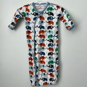 Magnificent Baby magnetic closure elephant gown.  Size NB.